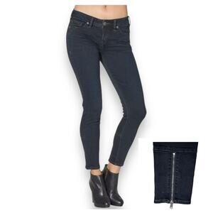 Silver Tuesday Mid Skinny Three Zipper Ankle Jeans 28/27